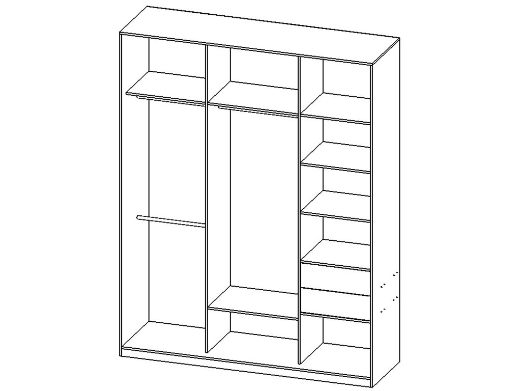 Сборка 3 х дверного шкафа